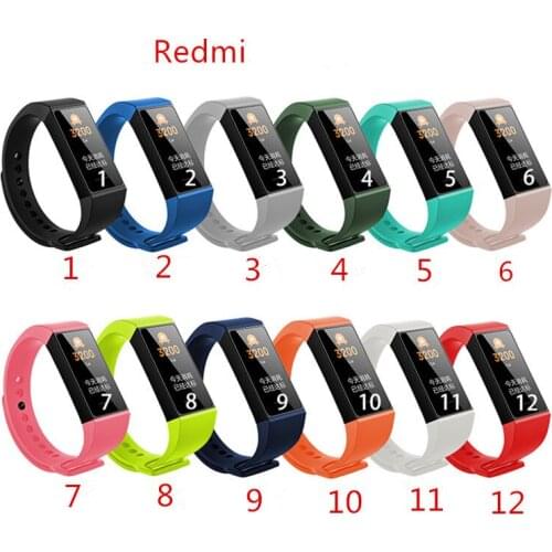 100pcs New Colorful Strap For Xiaomi Redmi Smart Band Accessories For Xiaomi Redmi Smart Wristband Strap goods Of Mi Band Redmi