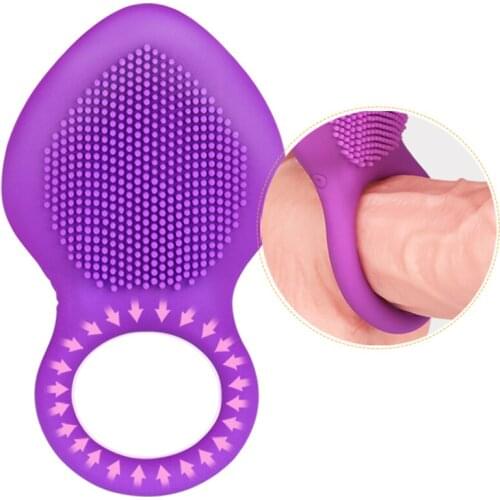 20 Speed Penis Ring Delay Premature Ejaculation Lock Fine Ring Sex Toys for Men Cock Ring Adult Toys For Couple Vibrating Ring