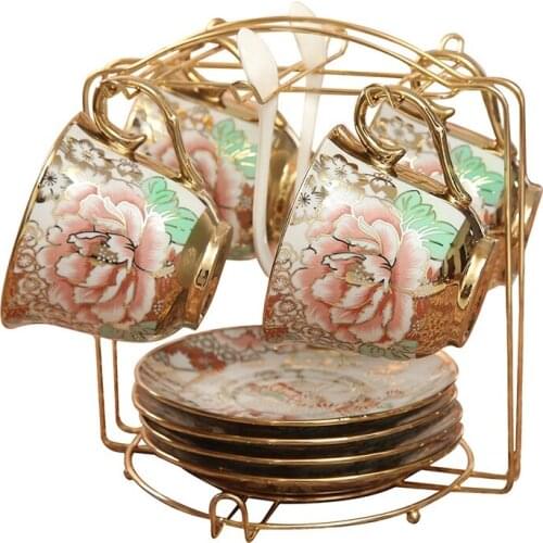 English-style rustic Coffee Cup Set wedding gifts tea set coffee fashion afternoon tea teapot ceramic cups gorgeous dressing