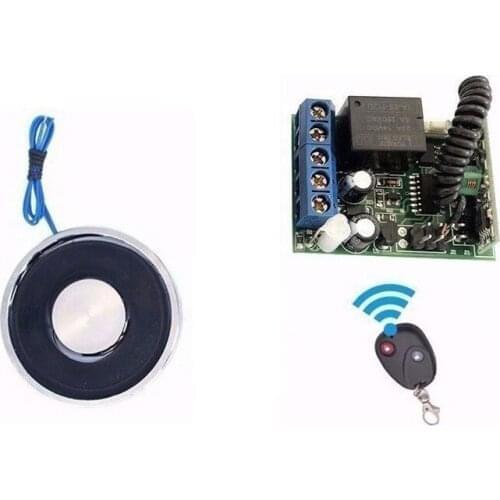 70/9mm DC 12V 24V Wireless Remote Control Electro Magnet Electromagnet Cylinder Magnets Electric Magnet Suck Electromagnet