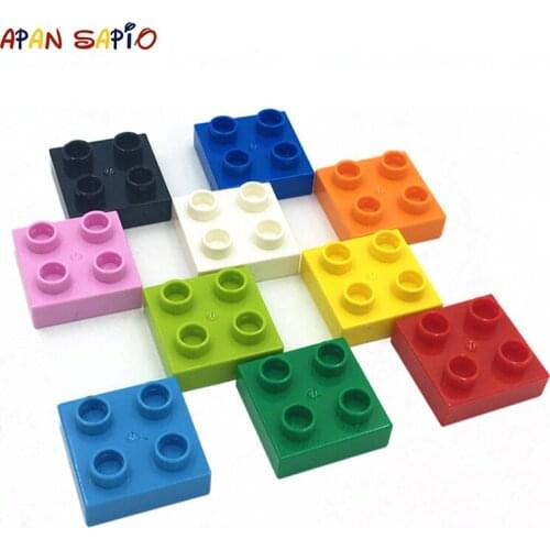 24PCS BIG Size DIY Building Blocks Thin Figures Bricks 2x2Dots Educational Creative Toys for Children Compatible brands bricks