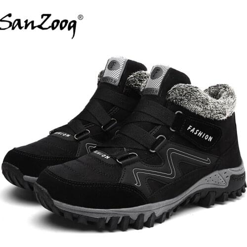 Winter Men Women Low Outdoor Ankle Boots Snow Shoes Plush Warm Botines Hombre Mujer Bottine Homme Size 34-48