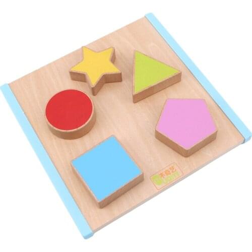 Wooden Colorful Math Fraction Board Puzzle Games Learning Education Development Geometric Jigsaw Puzzle Toys For Children