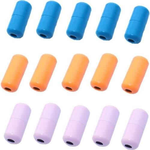 10PCS Elastic No Tie Shoelaces Metal Lock Shoestrings Buckle Kids And Adult Sneakers Shoelaces Quick Lazy Capsule Buckle Anchors