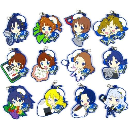 The idolm ster cinderella Original Japanese anime figure rubber Silicone mobile phone charms/key chain/strap D174