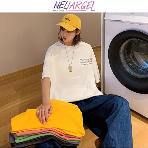 NELLARGEL Women Graphic Harajuku Y2k T Shirts 2021 Summer Female Vintage Korean Fashion Blouses Girl Alternative Streetwear Tees