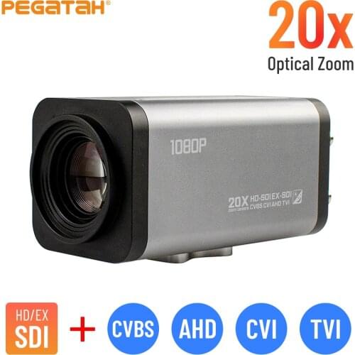 IP Camera SDI Camera 20X Auto Focus Zoom 1080P Box Camera With SDI/CVBS/AHD/TVI/CVI 5in1 BOX SDI Security Camera