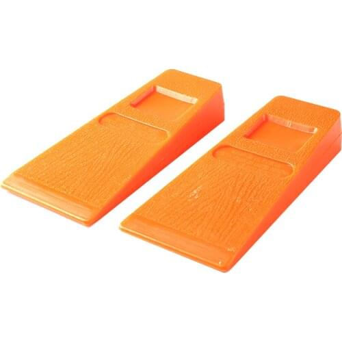 1/2pcs 5 inch Orange Felling Wedge Plastic Felled Chock Tree Cutting Wedge for Logging Falling Cutting Cleaving Woodcutting Tool
