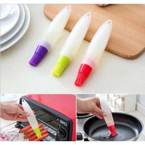 Kitchen Accessorie Silicone Baking Cake brush tool kitchen accessories Bread Pastry Liquid Oil Pen Tube Brush BBQ Tool wholesale