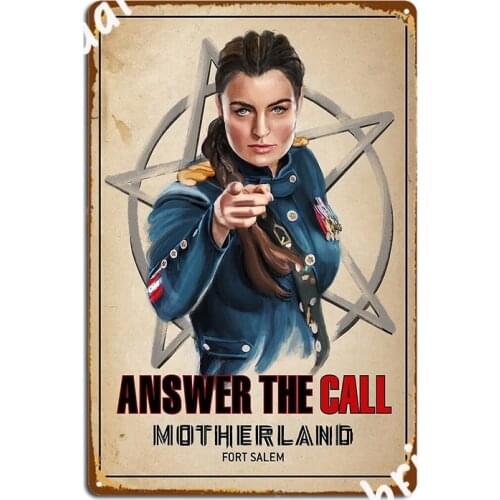 Motherland Fort Saleme Answer The Call Metal Sign Mural Painting Home Cinema Garage Custom Tin Sign Poster