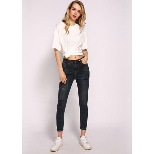 ME&SKI Womens Boyfriend Jeans