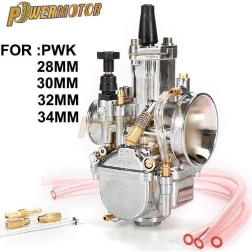 Motorcycle Universal Carburetor 28 30 32 34mm PWK Carburetor 85 100 125 150 175 250 300cc Motorcycle Scooter UTV ATV Dirt bike