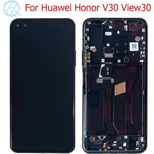 Original V30 Display For Huawei View 30 V30 LCD With Frame Touch Screen Digitizer Glass Assembly 6.57" View 30 LCD Screen Parts