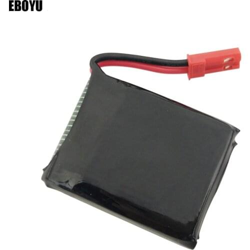 EBOYU(TM) JST Connector Spare Parts 3.7V 650MAh Lipo Battery for JIE-STAR X8TW X8T Q1012 Q9 RC Quadcopter Drone---JST Plug