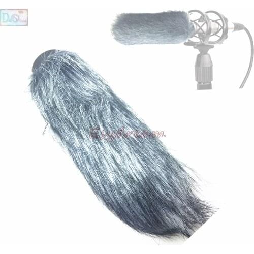 Gray Professional Outdoor Furry Cover Windscreen Windshield Muff for RODE NTG3 NTG-3 Microphone Dearcat Wind Shield