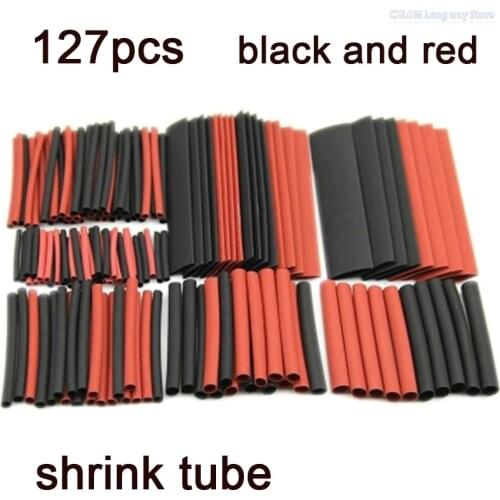 PVC Heat Shrink Tube 127PCS 2:1 Polyolefin Heat cable wire Shrink Tube Shrinkable Sleeve Insulation Wire heatshrink Tube kit