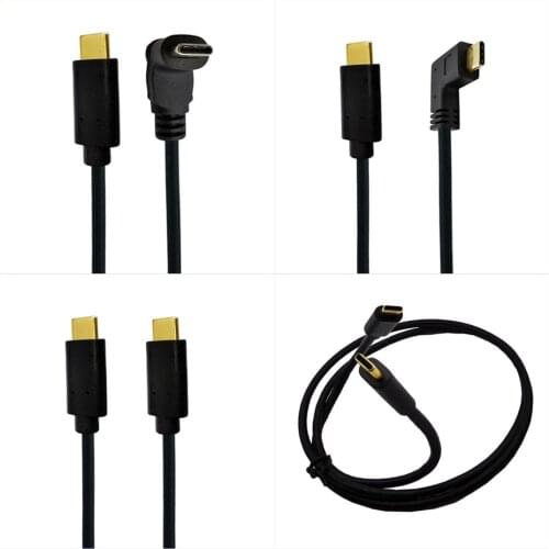 10Gb/s 1ft 2ft 3.3ft 6ft Data Cable Extender Black Parts Phone Replacement Type C Male To Male TPE USB 3.1 Extension