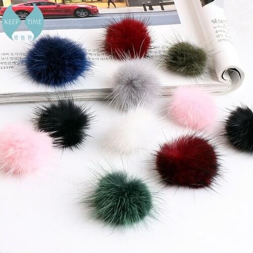 DIY handmade jewelry accessories Earring Pendant Earrings Earrings mink hair material pendant Qiu dongkuan