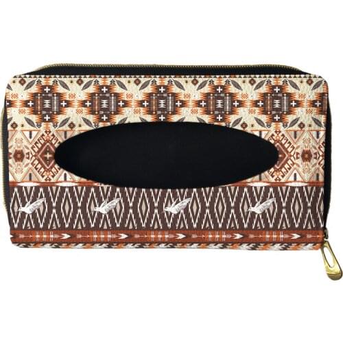 1 Pcs Car Tissue Box Retro Ethnic Tribe Pattern Car Sun Visor Tissue Box Holder Auto Interior Storage Decoration Car Accessories