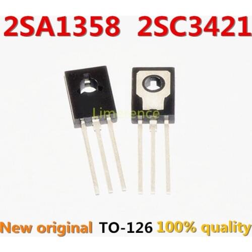10pcs 2SA1358 2SC3421 (5PCS* A1358 +5PCS* C3421 ) 2SA1358-Y 2SC3421-Y TO-126 new original
