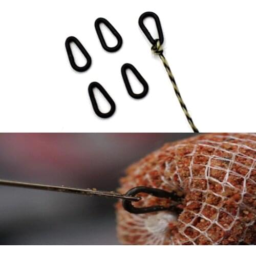 20PCS Carp Fishing PVA Mesh Refill Link Loop Ring Tear Drop Link Loop Carp Rig Making Hook Bait Feeder Boillie Rigging Rig Hook