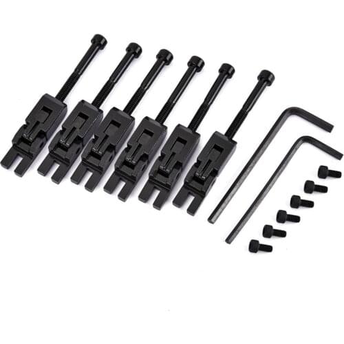 6Pcs Double Locking System String Saddles for Floyd Rose Guitar Tremolo Bridge