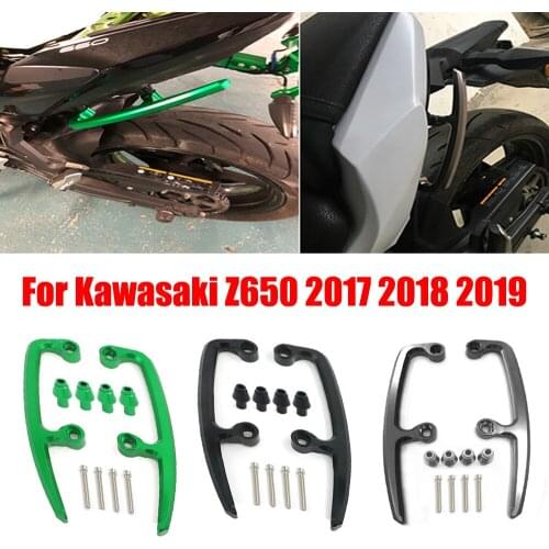 Ninja650 Motorcycle CNC Aluminum Rear Grab Bars Seat Pillion Passenger Rail Handle Armrest Rest For Kawasaki Z650 2017 2018 2019
