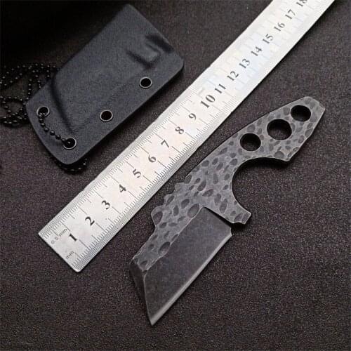 Armored Mini Sling Carrying Small Straight Knife Outdoor Hunting Fishing Camping High Hardness Survival Fruit Knife