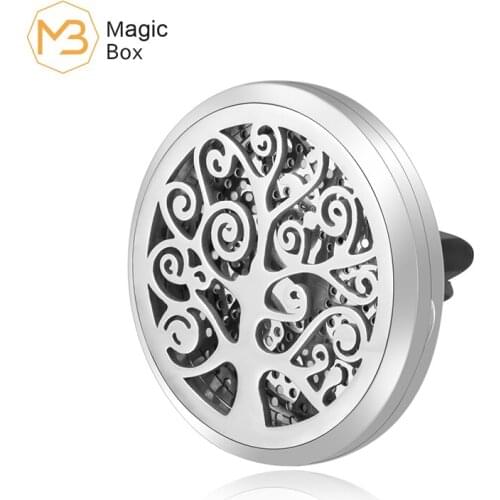 Aromatherapy essential oil car silver L316 stainless steel car fashion car men and women car steam air freshener diffuser