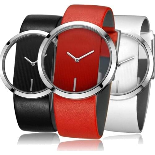 Luxury Transparent Quartz Watch Mineral Strengthened Glass Mirror Belt Waterproof Watches Women Student Luxury Hollow Wristwatch