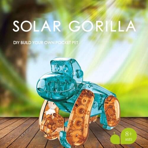 Childrens Solar Toy Orangutan New Exotic Toy Assembled Snail Toy Puzzle Assembly Funny Toy Training Toy For Baby Kids Gift