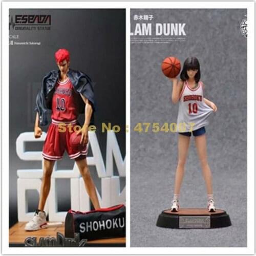 Anime slam dunk sakuragi hanamichi akagi haruko pvc action figures collection model statue doll 25cm Toy