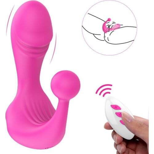 Dildo Vibrator Panties Wearable Double vibration Sex Toys for Woman G Spot Clitoris Stimulator Wireless Remote Control toys