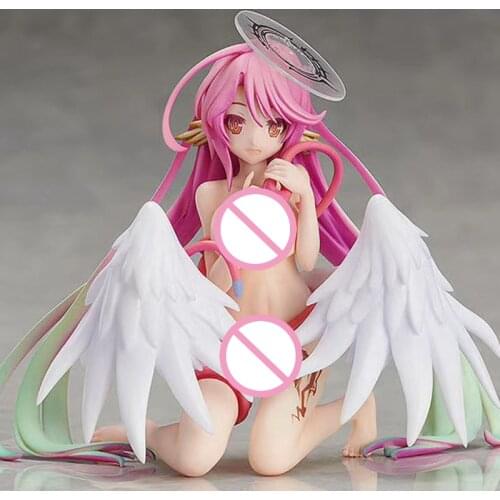 15cm NO GAME NO LIFE Jibril PVC Anime Action Figures FB012 JIBRIL Sexy Girls Angel Wings PVC Collection Model Dolls Toy for Gift