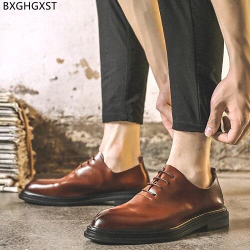 Brown Italian Shoes Men Formal Dress Shoes Mens Fashion Designer Mens Wedding Dress Shoes High Quality Chaussure Homme Zapatos
