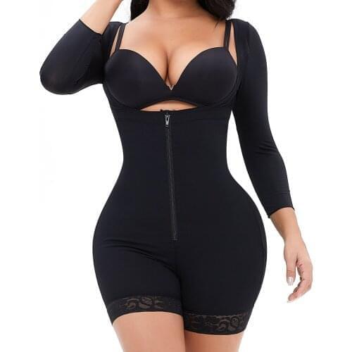 Body Shaper Seamless Women Bodysuit Slimming Waist Trainer Shapewear Butt Lifter Chest Enhancing Full Slip Strappy-Backed