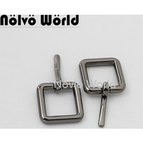 Nolvo World 5-20-100pcs 15mm 18mm 5 colors Gun black pin buckle small briefcase buckle pin shoes buckle for wholesale