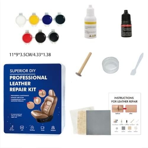 Multifunctional Leather Repair Cream 65g Resin Repair Liquid Leather Scratch Tears Burn Holes Repair Kit