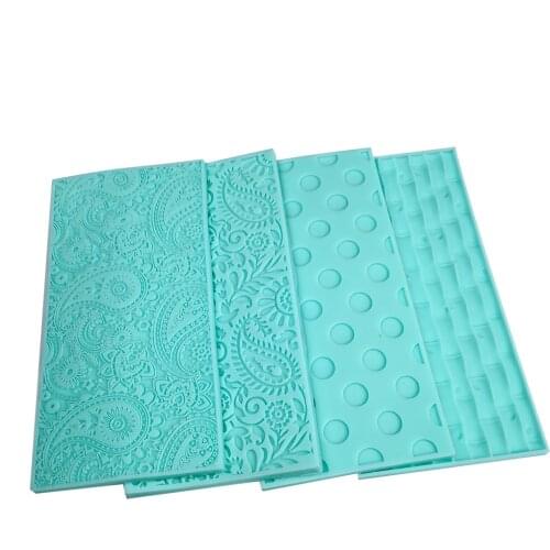 Paisley Silicone Soap Mold Lace Mat Fondant Lace Mold Fatima Pattern Silicone Mat Mousse Cake Decoration DIY Moolds Crafts