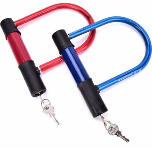 1Pc U Lock Bicycle Bike Motorcycle Cycling Scooter Security Steel Chain with 2 Keys