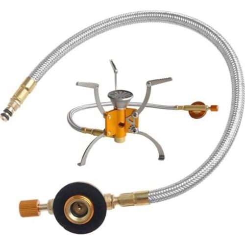 Outdoor Gas Stove Camping Stove Propane Refill Adapter Burner LPG Flat Cylinder tank Coupler Bottle Adapter Save