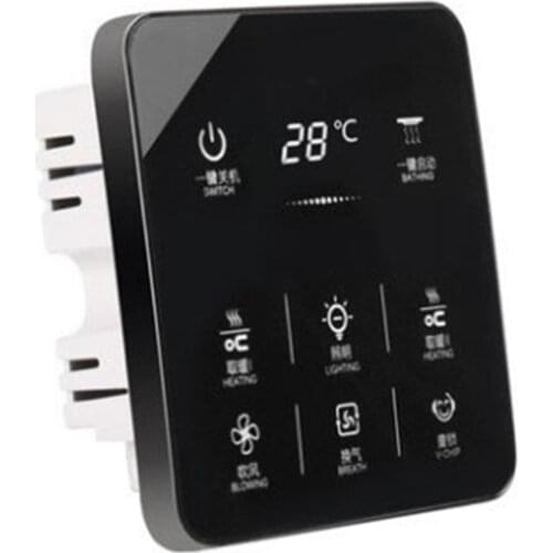 Smart Touchscreen Yuba Switch 8 Gang Bathroom Waterproof Dustproof Panel X4YD