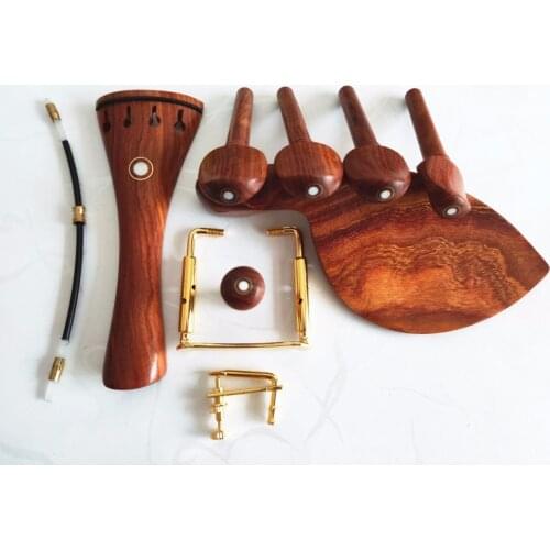 1 set high quality rose wood violin parts 4/4 full size, violin accessories