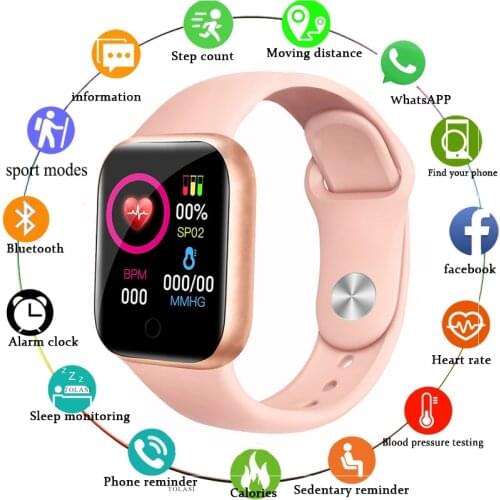 2021 Smart Watches Men Women Smartwatch Heart Rate Step Calorie Fitness Tracking Sports Bracelet For Apple Android Smart Watch