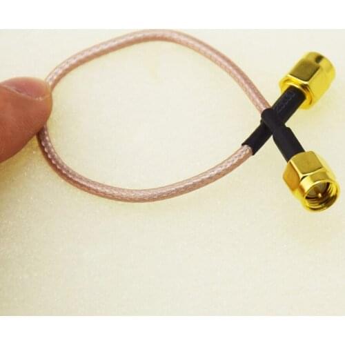 5PCS Cable SMA Male Plug to #A SMA Male Plug Straight Crimp RG316 6" Pigtail FPV