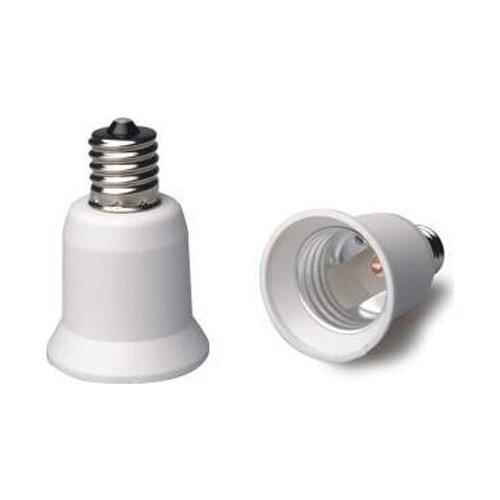 50pcs E17 To E26 E27 Lamp Base Socket Bulb Holder Adapter Fireproof Material Halogen LED Light Adapter Converter