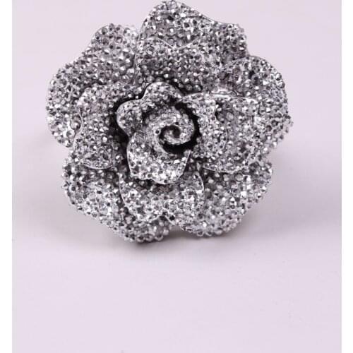 6pcs Wedding Rose Napkin Circle Resin Starry Napkin Buckle Model House Folded Flower Cloth Ring