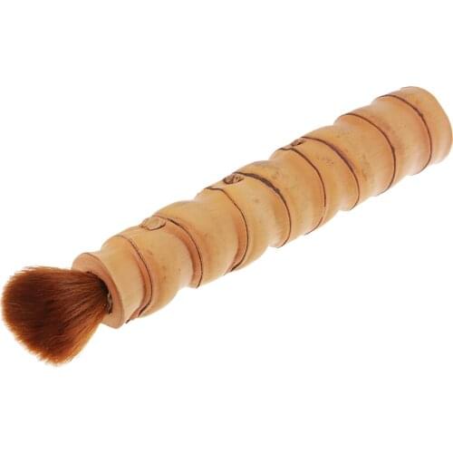 Bamboo Pen Brush Handmade Tea Brush Coffeepot Teapot Brush -18cm