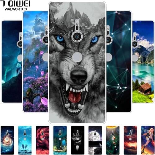 For Sony Xperia XZ2 Case Silicone Soft Wolf TPU Phone Cover for Sony Xperia XZ2 XZ1 Compact Premium XZ3 XA2 Ultra Plus Coque