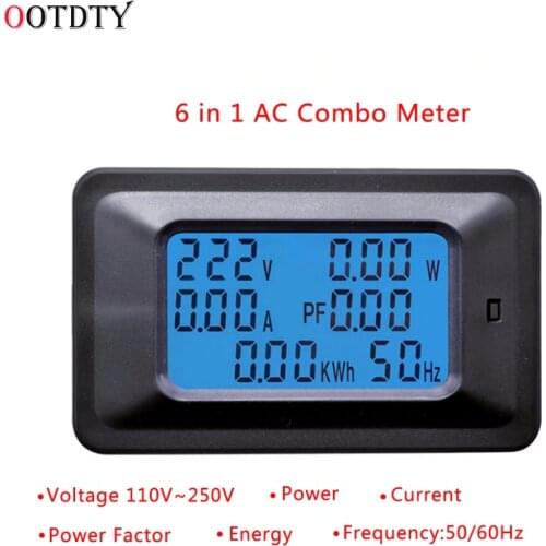 20A/100A AC LCD Digital Panel Power Watt Meter Monitor Voltage KWh Voltmeter Ammeter Tester Tools